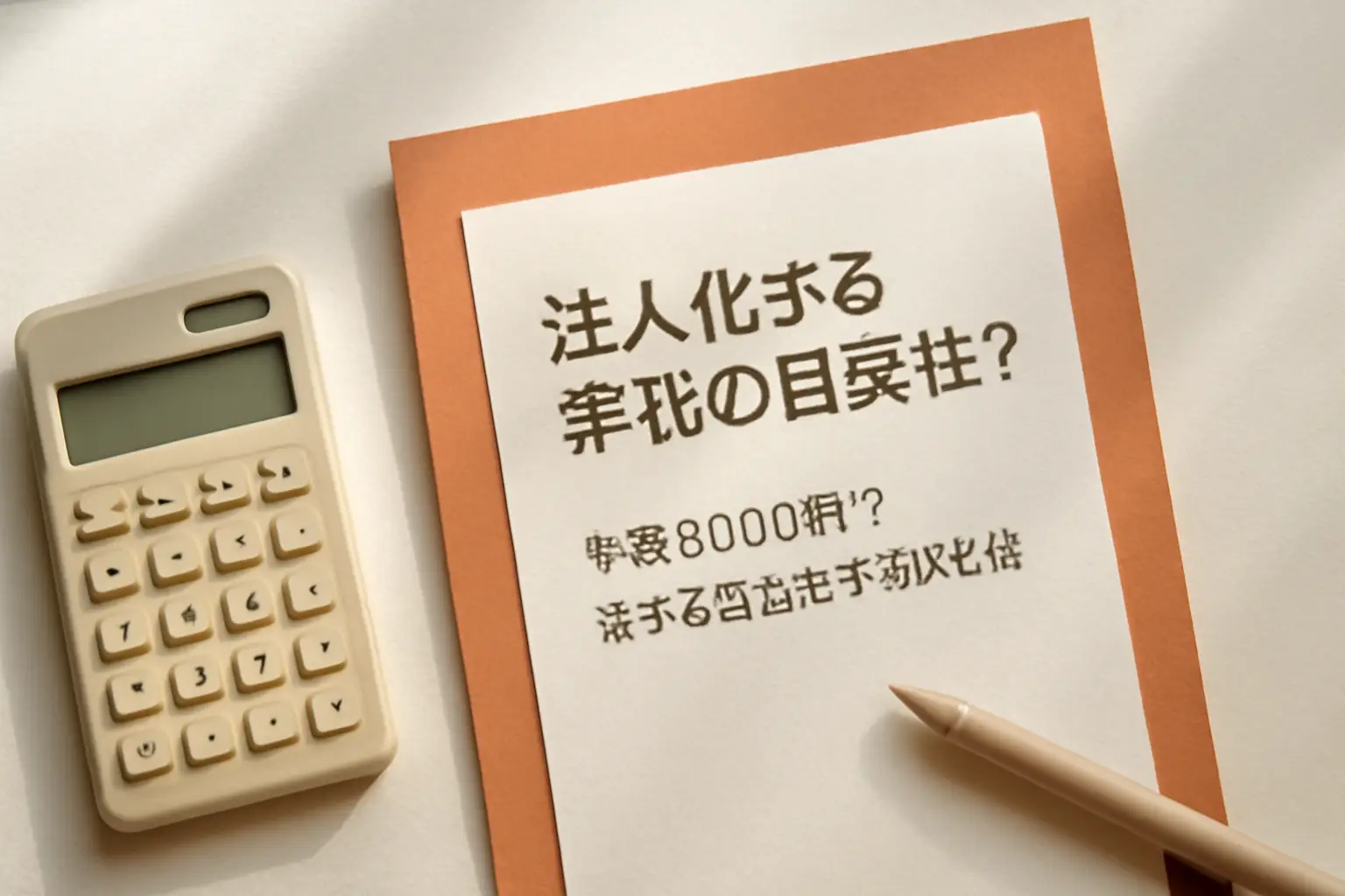 法人化する年収の目安は？所得800万円で得する理由と手取り比較